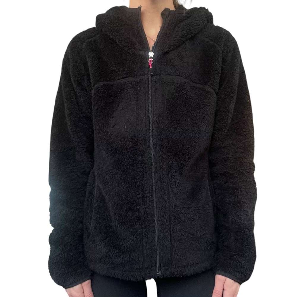 Nike ACG Women’s M Black High Pile Fleece Sherpa Full Zip Hooded Jacket ACGW1194 - Picture 15 of 16